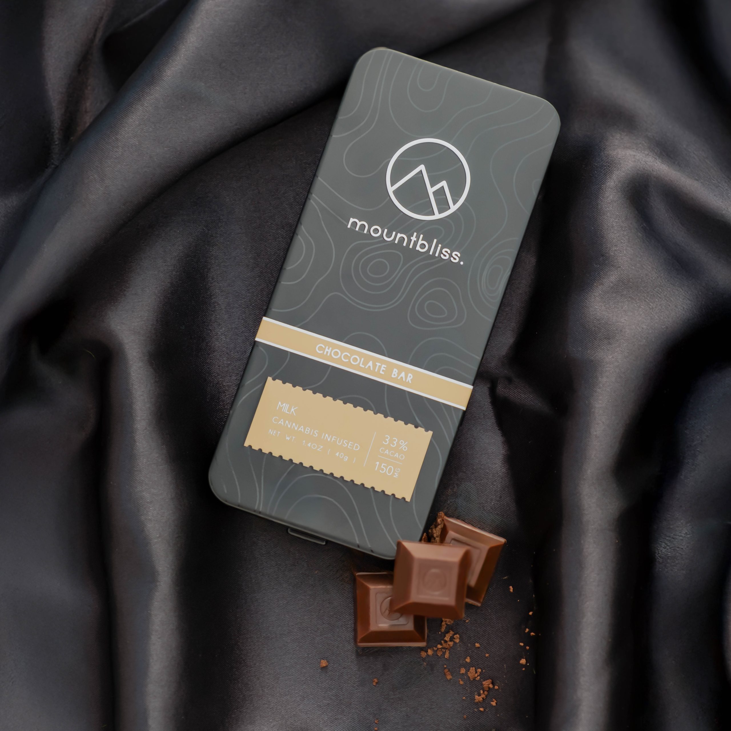 Milk Chocolate Bar – 150MG THC | 33% Cacao