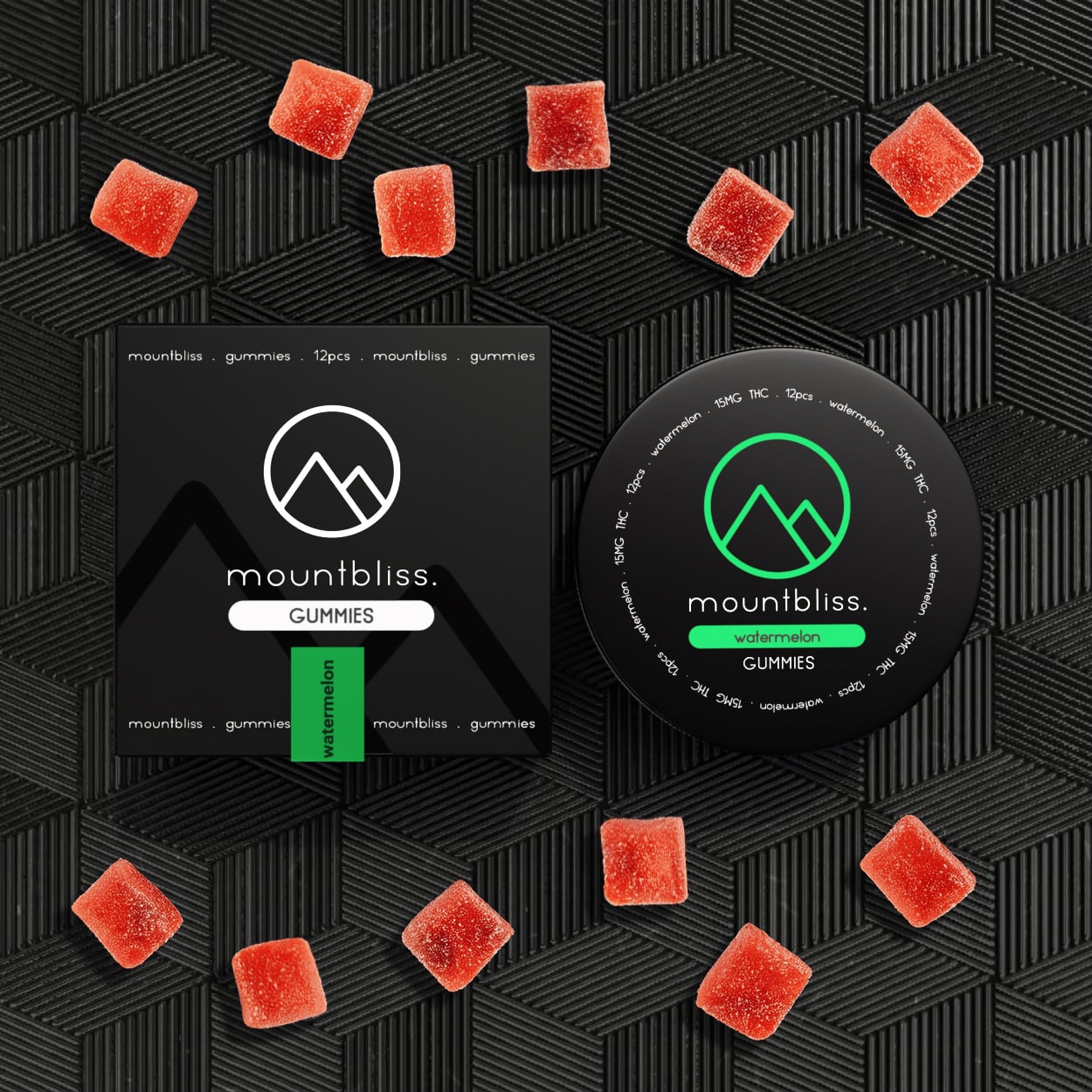 Watermelon Gummies 15MG THC